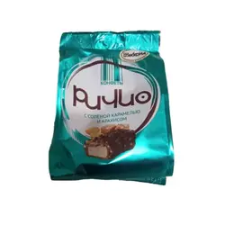 شکلات روسی پویو آکوند AKKOHA Puyuo با مغز بادام و کارامل 250 گرم