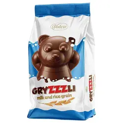 شکلات شیری وبرو Vobro Gryzzli با طعم شیر 1 کیلوگرم