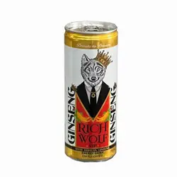 نوشیدنی انرژی زا ریچ ولف Rich Wolf VIP Ginseng با طعم جینسینگ 250 میل