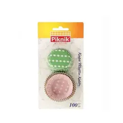 قالب پیک نیک کاغذی کیک مافین  Piknik بسته ۱۰۰ عددی