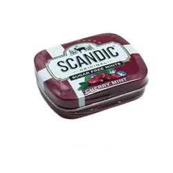 قرص خوشبو کننده دهان بدون شکر روسی اسکاندیک SCANDIC sugar-free -CHERRY MINT  طعم نعنا و گیلاس  14 گرم