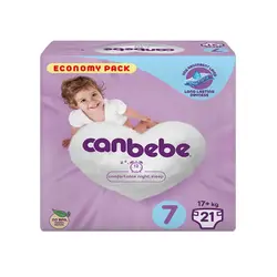 پوشک بچه canbebe ekonomik paket سایز 7 جان ببه 21 عددی