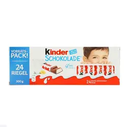 شکلات بچه گانه ایتالیایی کیندر  Kinder بسته  24 عدد 300 گرم