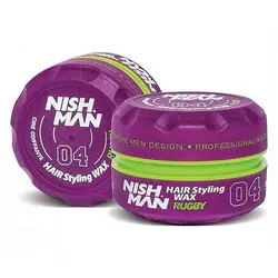 ماسک مو آلمانی راگبی نیشمنNishman Hair Wax 04 Rugby حجم 150 میل