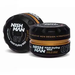 ماسک مو آلمانی گلدنیشمن NISHMAN Hair Styling Wax 07 Gold One حجم 150 میل