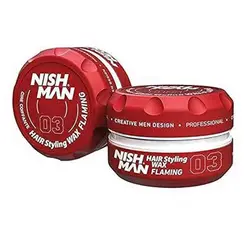 ماسک مو آلمانی فلامینگ نیشمن NISHMAN Hair Styling Wax 03 Flaming حجم 150 میل
