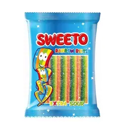 پاستیل نواری سویتو Sweeto Rainbow با طعم میوه ای 80 گرم