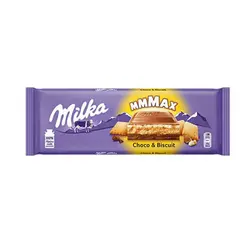 شکلات بیسکویتی میلکا Milka با مغز کرم فیلینگ شکلاتی 300 گرم  تاریخ (2023/01/11)