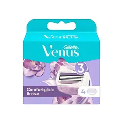 خود تراش زنانه ژیلت Gillette Venus Breeze سه تیغه ژیلت 4 عددی