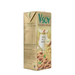 شیر سویا تایلندی وی سوی گلدن  V-Soy Golden Grain وزن 1 لیتر