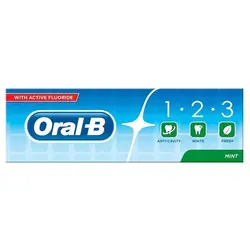 خمیردندان اورال بی Oral-B 123 EXTRA FRESH سه کاره نعنایی 100 میل