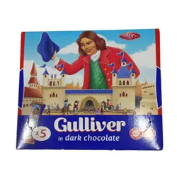 شکلات بار کرم دار گالیور آ ب کا ABK Gulliver با مغز شکلات 125 گرم
