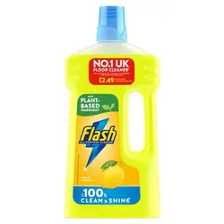 مایع پاک کننده چند منظوره ایتالیایی فلش Flash Lemon با رایحه لیمو 950 میل