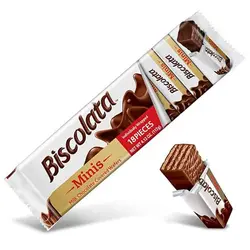 ویفر بیسکولاتا مینیز  Biscolata Minis   با طعم شکلات 117 گرم