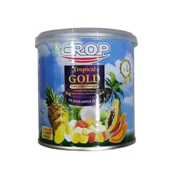 کمپوت مخلوط میوه ها کروپ Crop Tropical Gold ترکیب میوه های استوایی 425 گرم