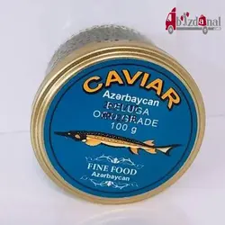 خاویار سیاه خارجی بلوگا محصول کشور آذربایجان  تاریخ 2023/5/8