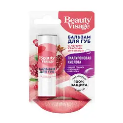 بالم لب روسی بیوتی ویساج Beauty visage با عصاره انار با رنگدانه قرمز
