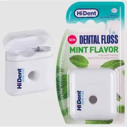 نخ دندان های دنت Hident Dental-MINT FLAVER نعنایی 50 متر