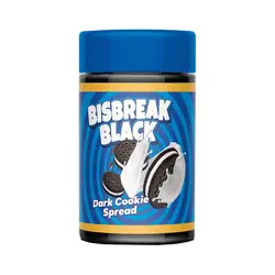 کوکی خامه ای BİSBREAK BLACK بیسکویت تلخ 350 گرم