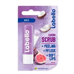 اسکراب لب آلمانی لابلو Labello Caring-COCONUT  لایه بردار مراقبت لب رایحه انجیر و نارگیل 5.5 میل