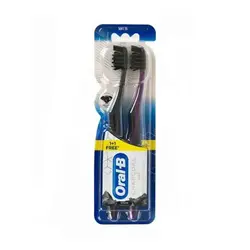 مسواک فرانسوی اورال بی Oral-B CHARCOAL زغالی بسته 2 عددی