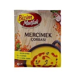 سوپ عدس  بیزیم مطفک Bizim Mutfak وزن 72 گرم