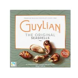 شکلات کادویی صدفی گولیان Guylian Chocolate Seashells دارای مغز فندقی و تلخ 250 گرم