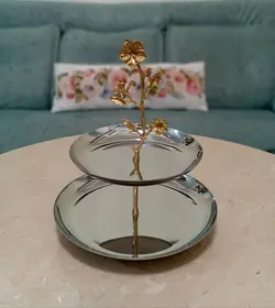شیرینی خوری دو طبقه طرح گل