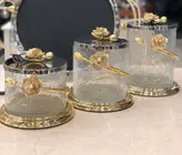 ست بانکه_پاسماوری دربدار استیل شقایق چکش کاری شده کد335