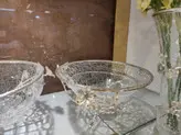 میوه/آجیل خوری شیشه ترک برنجی ارکیده