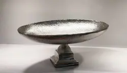 میوه خوری بیضی بزرگ سیلور طرح چکش کاری