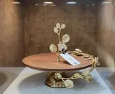 شیرینی خوری چوبی_برنجی گل ارکیده کد106