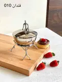 قندان دربدار سیلور براق مدل ژستو برنج استیل کد010