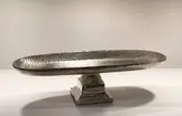 رولت خوری بیضی بزرگ سیلور طرح چکش کاری