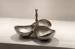 اردوخوری سه خونه سیلور طرح چکش کاری