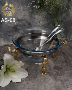 سالاد، سوپ خوری گرد فرشته استیل_برنج کدs8