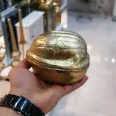 آجیل خوری آلمینیوم طرح گردو طلایی
