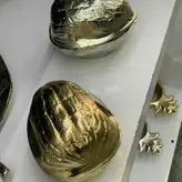 آجیل خوری آلمینیوم طرح گردو طلایی