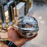 آجیل خوری آلمینیومی طرح گردو سیلور