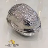 آجیل خوری آلمینیومی طرح گردو سیلور
