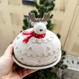 باقلوا-کره طرح گوزن سه بعدی کریسمسی انگلیش هوم