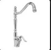 ست شش تیکه شیرآلات مدل قاجاری بامبو به همراه علم دوش شیپوری دوکاره و شلنگ توالت ریزبافت برنجی (رنگ کروم)