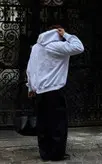 هودی سفید ساده مردانه - اورجینال دیلم