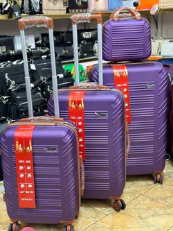 چمدان نشکن هاسونی چهار تیکه بنفش