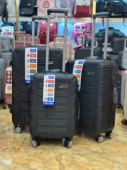 چمدان مشکی هاسونی سه تیکه abs