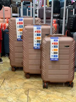 چمدان صورتی رزگلد هاسونی سه تیکه abs