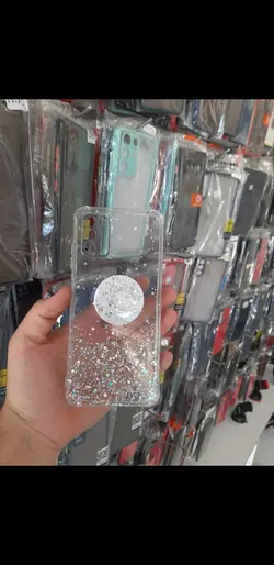 کاور اکلیلی شفاف پاپ سوکت دار با محافظ دوربین سامسونگ A33 (5G)