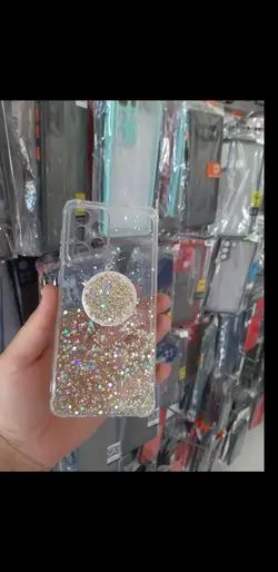 کاور اکلیلی شفاف پاپ سوکت دار با محافظ دوربین سامسونگ A33 (5G)