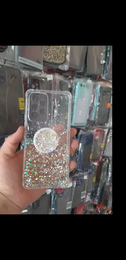 کاور اکلیلی شفاف پاپ سوکت دار با محافظ دوربین سامسونگ A53 (5G)