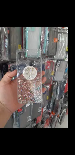 کاور اکلیلی شفاف پاپ سوکت دار با محافظ دوربین سامسونگ A22 4G